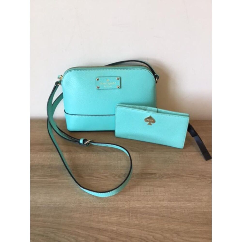 Kate Spade Aquamarine Crossbody Bag and Wallet